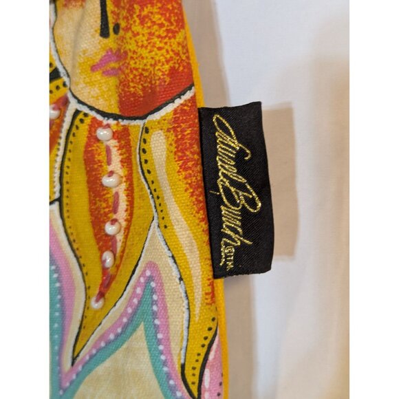 Handmade Shoulder Bag With Colorful Artistic Design By Laurel Burch READ - Picture 3 of 6